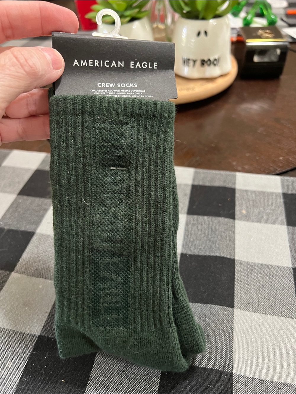 American Eagle Outfitters  Crew Socks - Dark Green